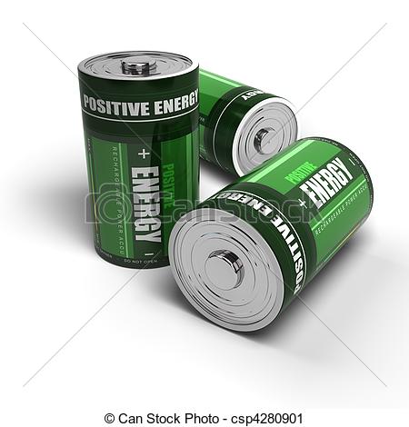 Positive Energy   Batteries Concept Meditation Relaxation    