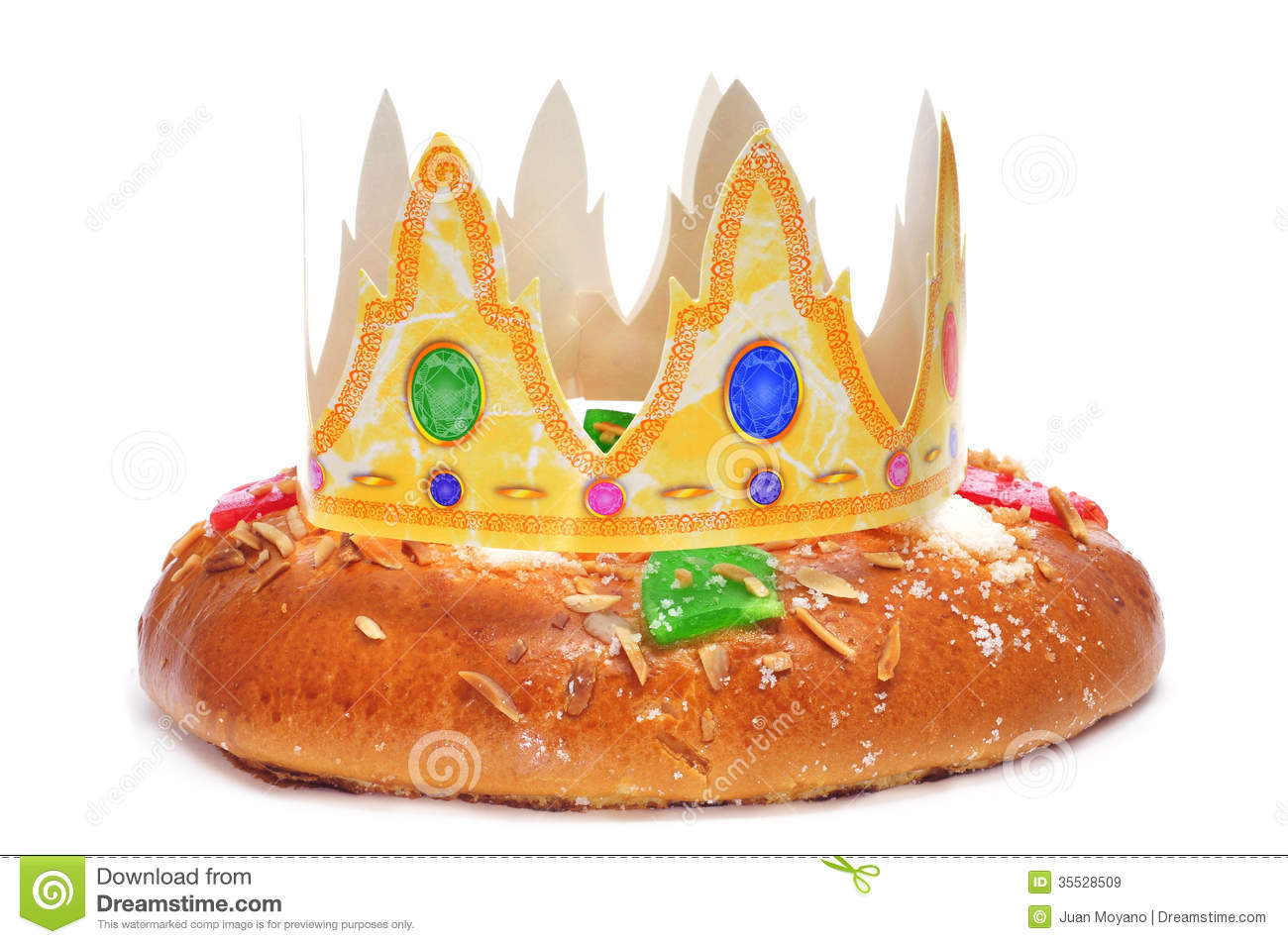 Roscon De Reyes Spanish Three Kings Cake Royalty Free Stock Images