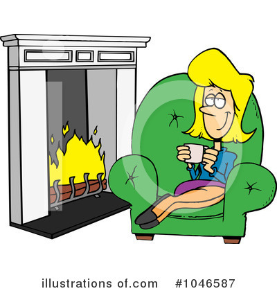 Royalty Free  Rf  Comfortable Clipart Illustration By Ron Leishman