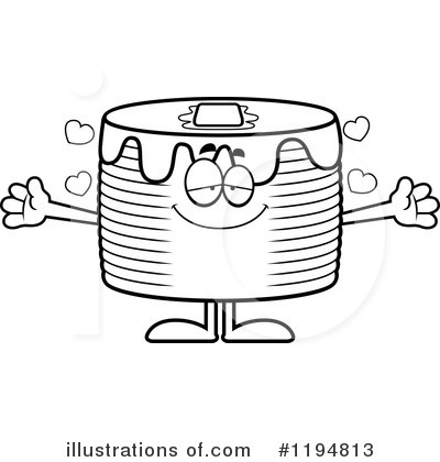 Royalty Free  Rf  Pancakes Clipart Illustration By Cory Thoman   Stock