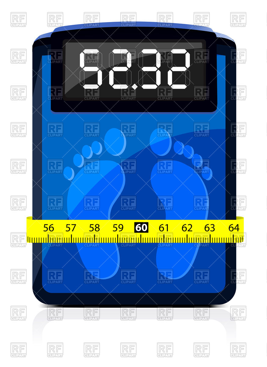 Scale With Measuring Tape 74467 Download Royalty Free Vector Clipart