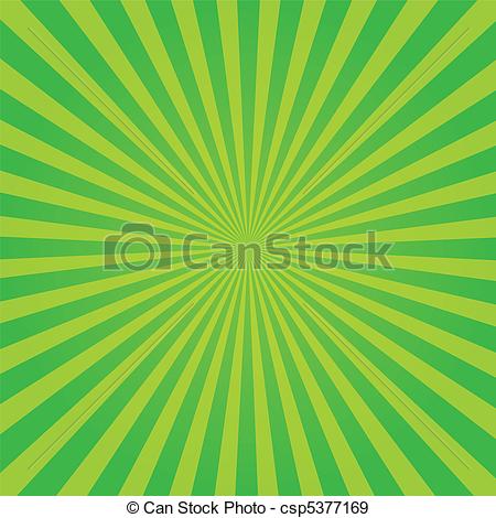 Vector   Green And Yellow Sunburst   Stock Illustration Royalty Free