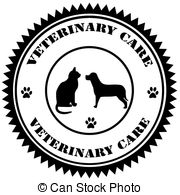 Veterinary Care Stamp   Rubber Stamp With Text Veterinary