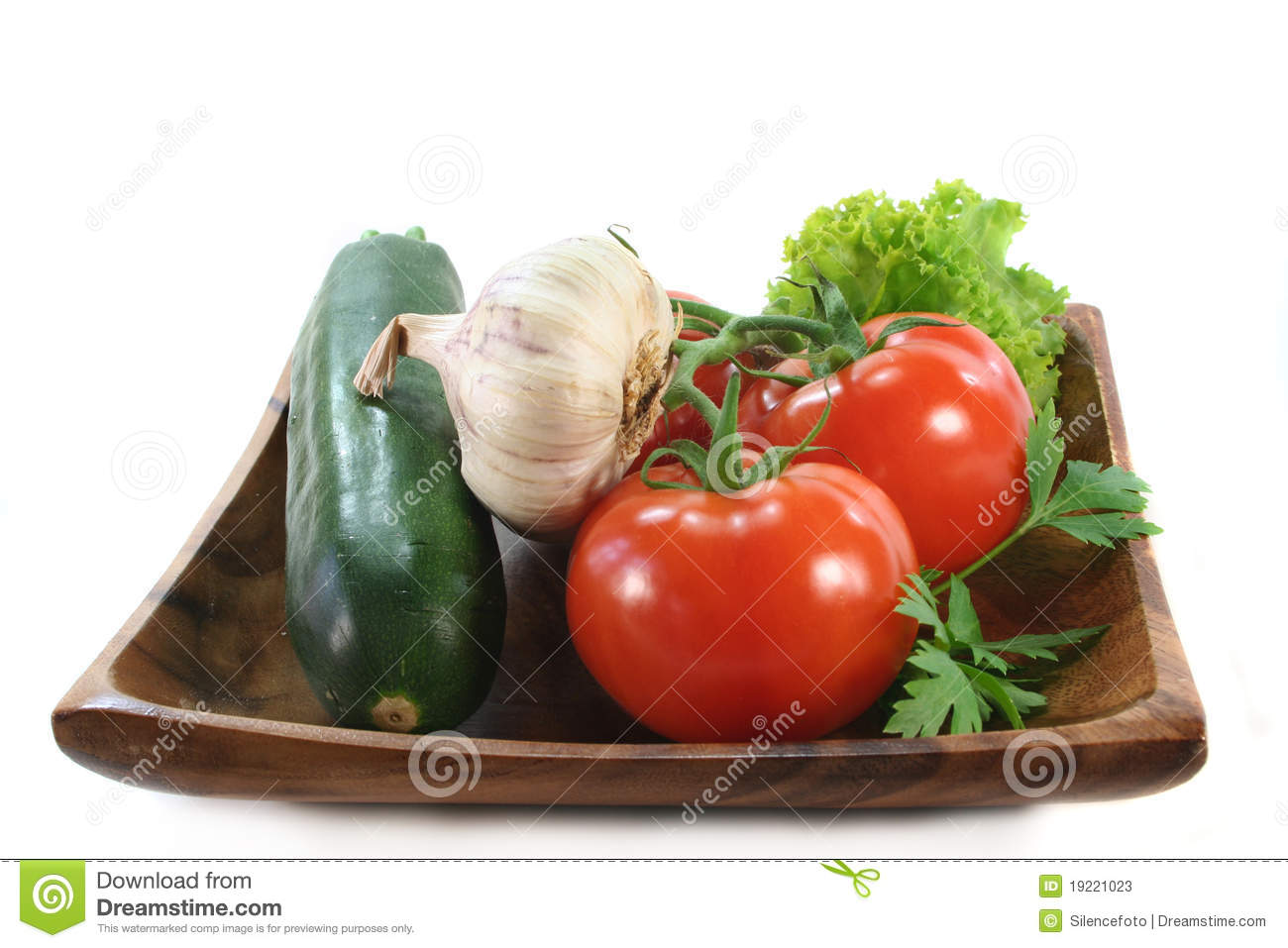 Wooden Platter With Assorted Vegetables