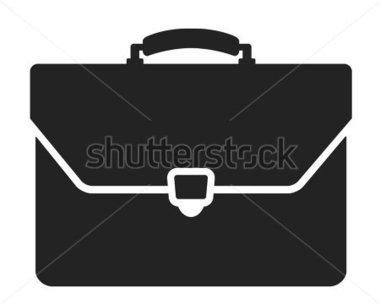Briefcase Black And White Icon Stock Vector   Clipart Me