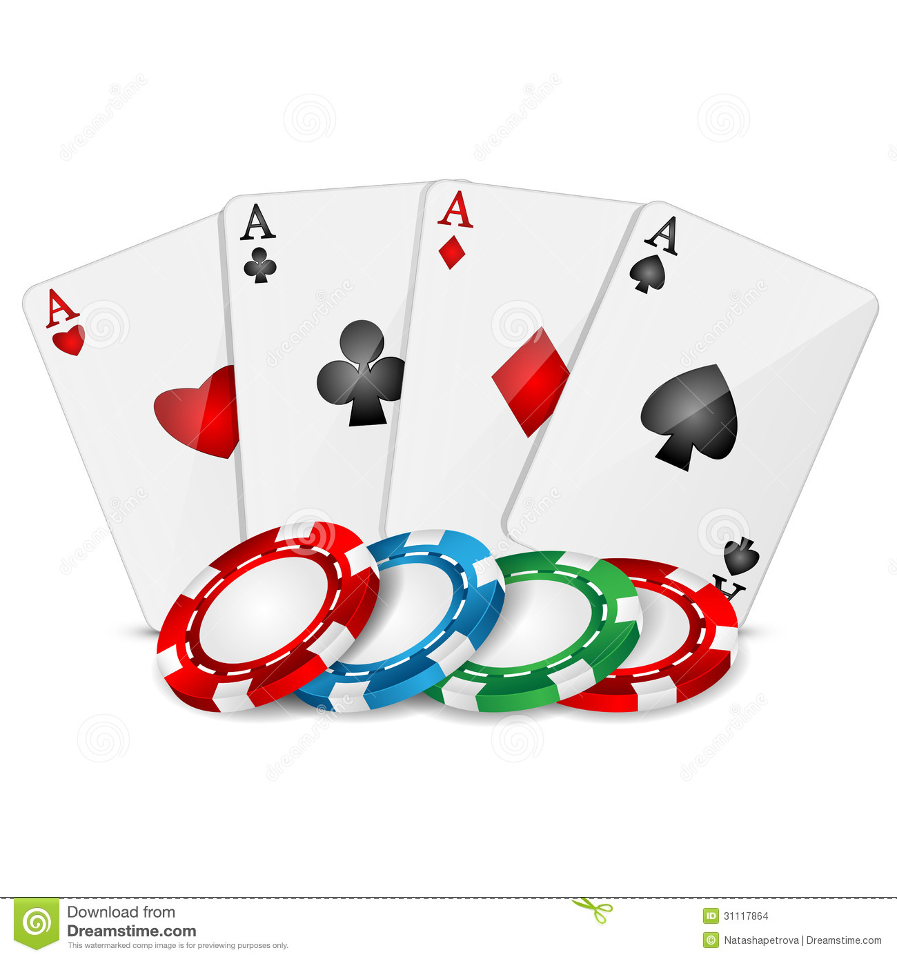 Carte Da Gioco E Chip Di Poker Immagini Stock   Immagine  31117864
