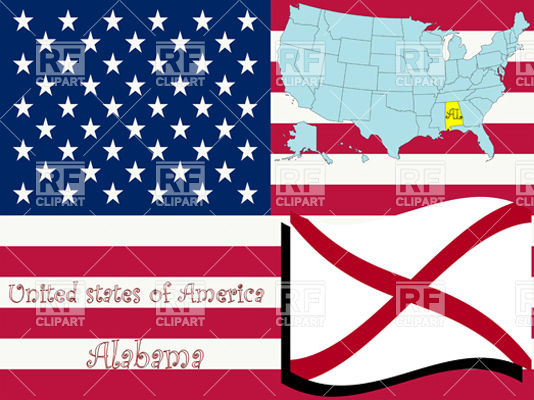Catalog Signs Symbols Maps Alabama State Flag And Map Outline