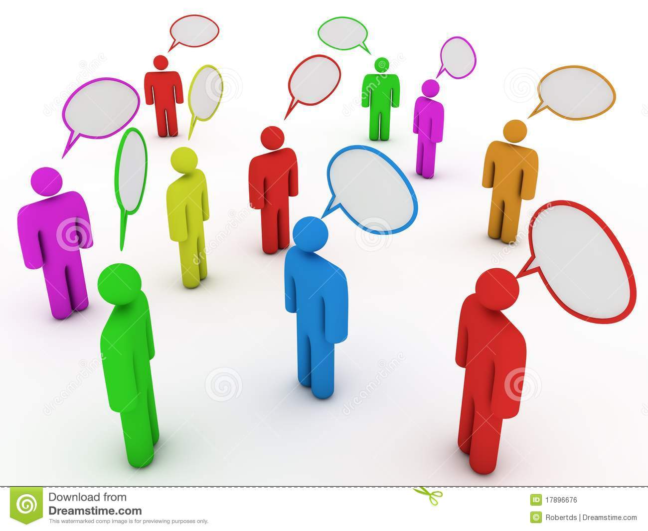 Chatting People With Speech Bubbles Royalty Free Stock Image   Image    