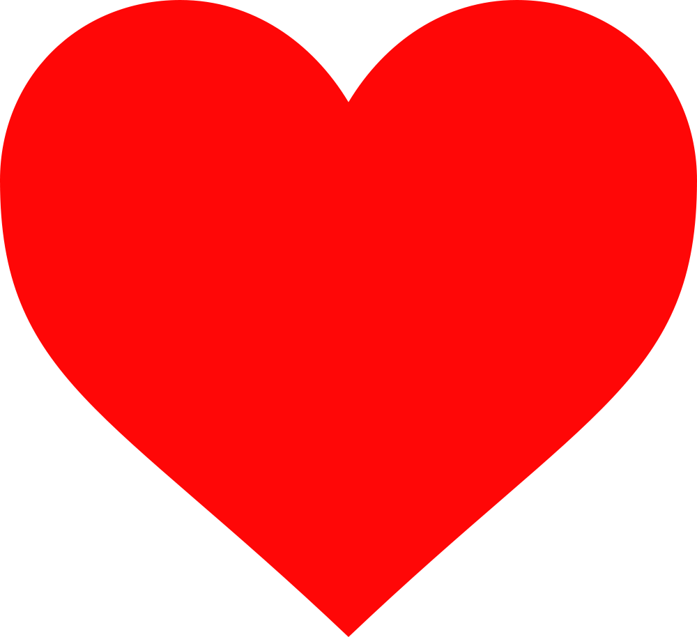 Clipart Plain Red Heart Shape Pictures