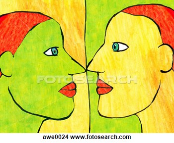 Drawings Of Reflection Awe0024   Search Clip Art Illustrations Wall