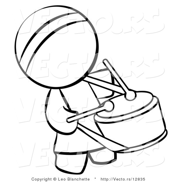 Drummer Coloring Pages Hippie Bongo Drum Player Page For Your Student    