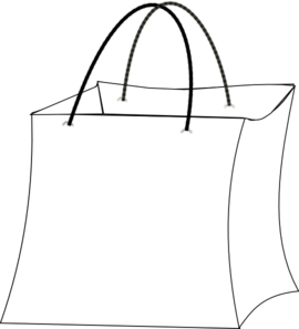 Gift Bag Outline Clip Art At Clker Com   Vector Clip Art Online