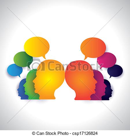 People Chatting Discussing On Social Media   Concept Vector  This    