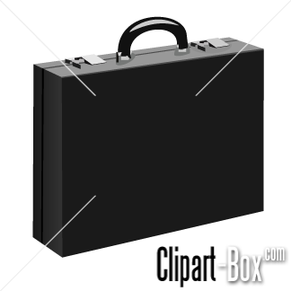 Related Black Briefcase Cliparts  