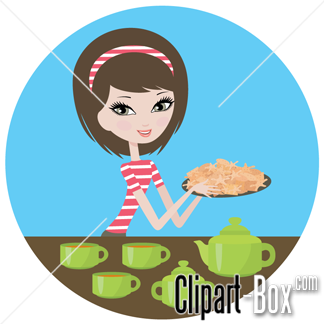 Related Tea And Cookies Cliparts