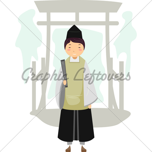 Shinto Priest   Gl Stock Images