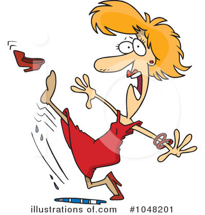 Slipping Clipart  1048201   Illustration By Ron Leishman