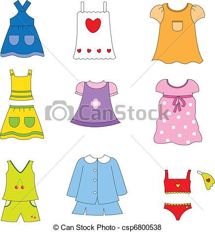 Spring Clothes Clipart Girl Clothes For Spring And