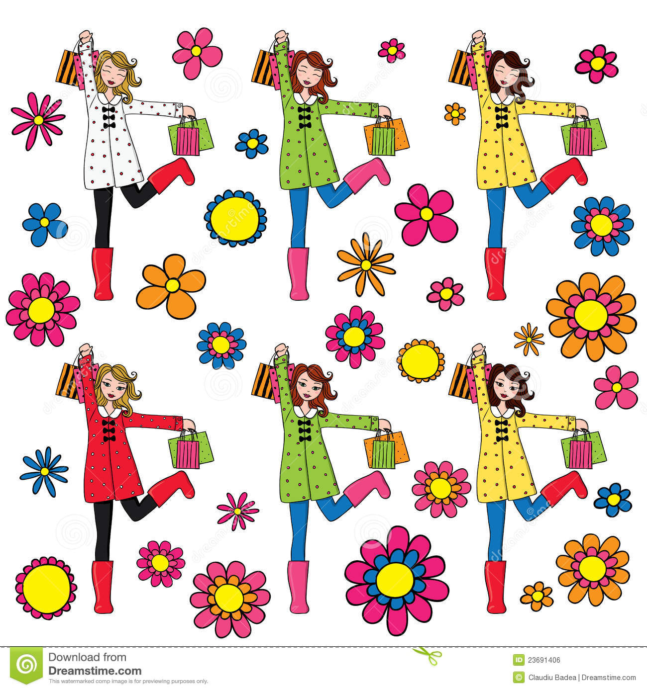 Spring Clothing Clipart Wearing Spring Clothing