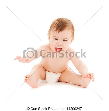 Stock Photo   Crying Baby With Erupting Teeth   Stock Image Images