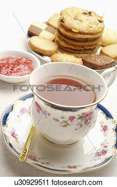 Stock Photography   Tea And Cookies  Fotosearch   Search Stock Photos