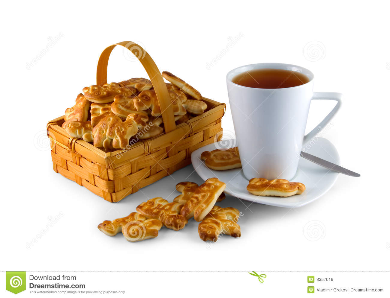 Tea And Cookies Royalty Free Stock Image   Image  8357016