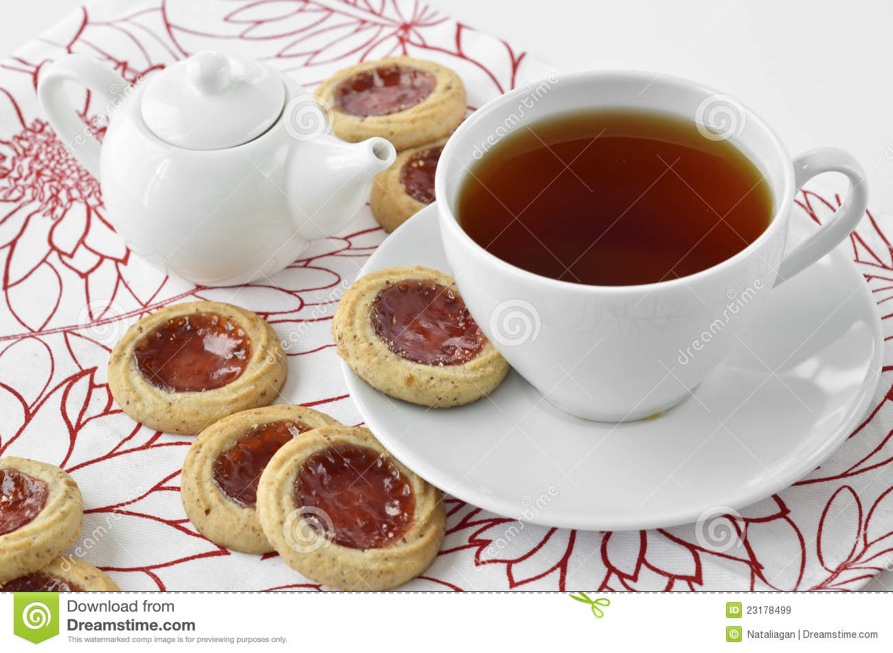 Tea And Cookies Royalty Free Stock Images   Image  23178499