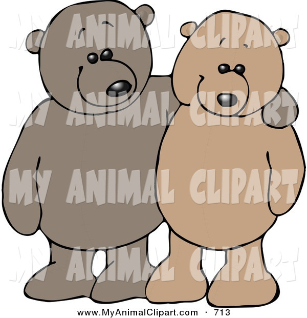Teddy Bears Hugging Clip Art