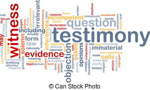 Testimony Evidence Background Concept   Background Concept   