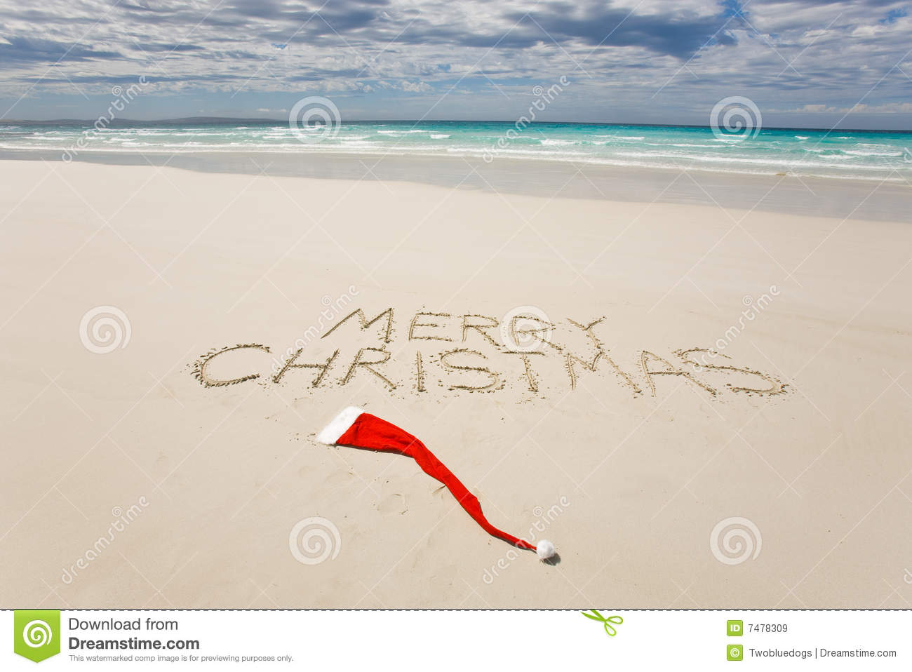 Tropical Christmas Clip Art At The Beach Clipart