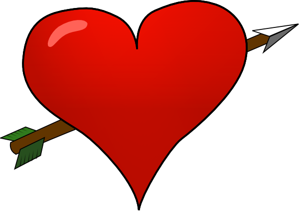 Valentine Heart Arrow Clip Art At Clker Com   Vector Clip Art Online
