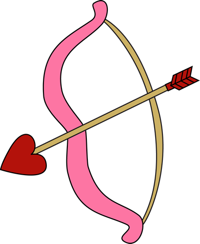 Valentine S Day Bow And Arrow Clip Art   Valentine S Day Bow And Arrow