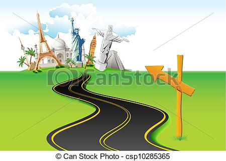 Way Leading To World    Csp10285365   Search Clipart Illustration