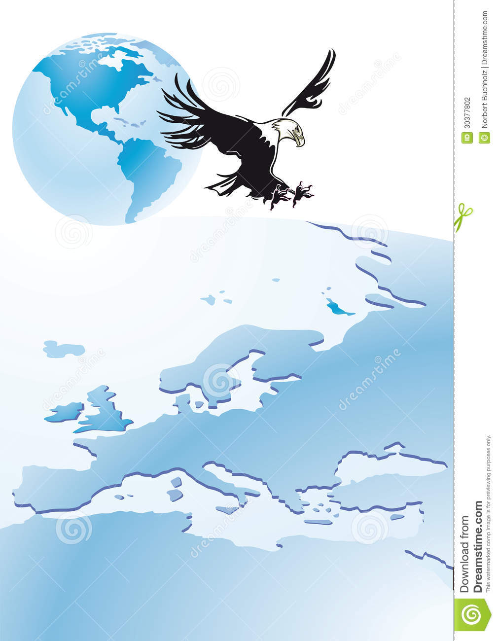 Airplane Flying Around The Globe Download Royalty Free Vector Clipart