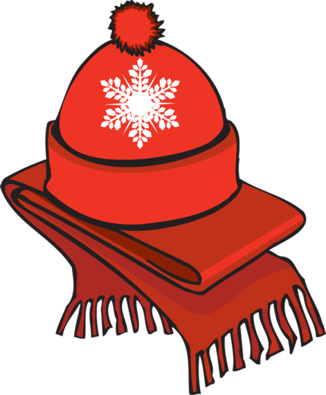 Clip Art Of A Winter Scarf And Hat   Dixie Allan