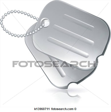 Clipart Of Military Dog Tags K13960711   Search Clip Art Illustration