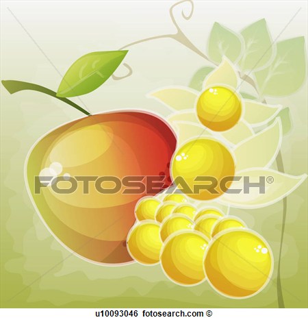Close Up Of An Apple With Lemons  Fotosearch   Search Clip