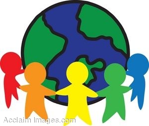 Description  Clip Art Picture Of A World Unity Icon  Clipart    