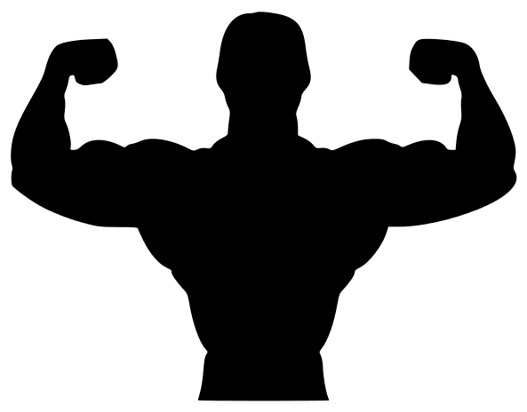 Fitness Fitness Silhouettes Fitness Biceps Silhouette Png Html