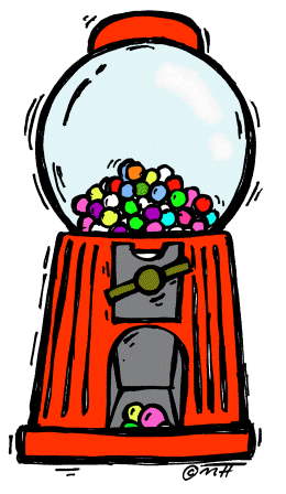 Gumball Machine  In Color    Clip Art Gallery