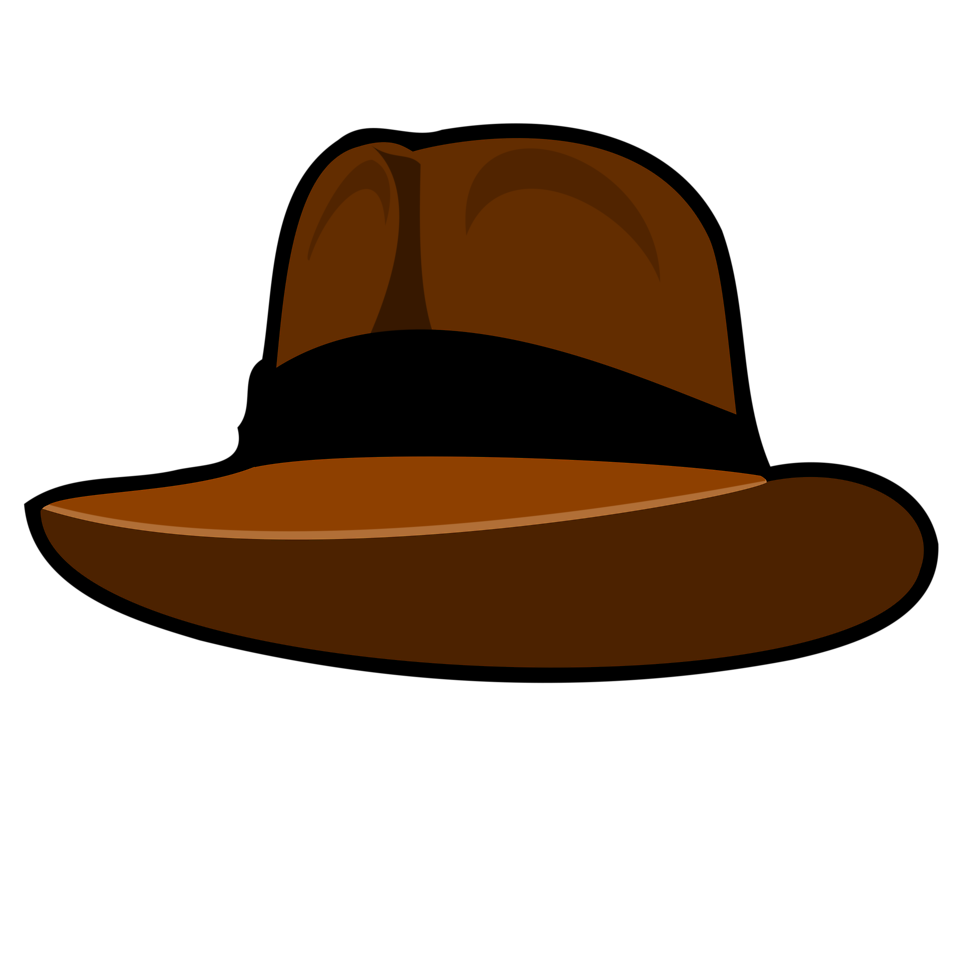 Hat   Free Stock Photo   Illustration Of A Brown Cartoon Hat     15578