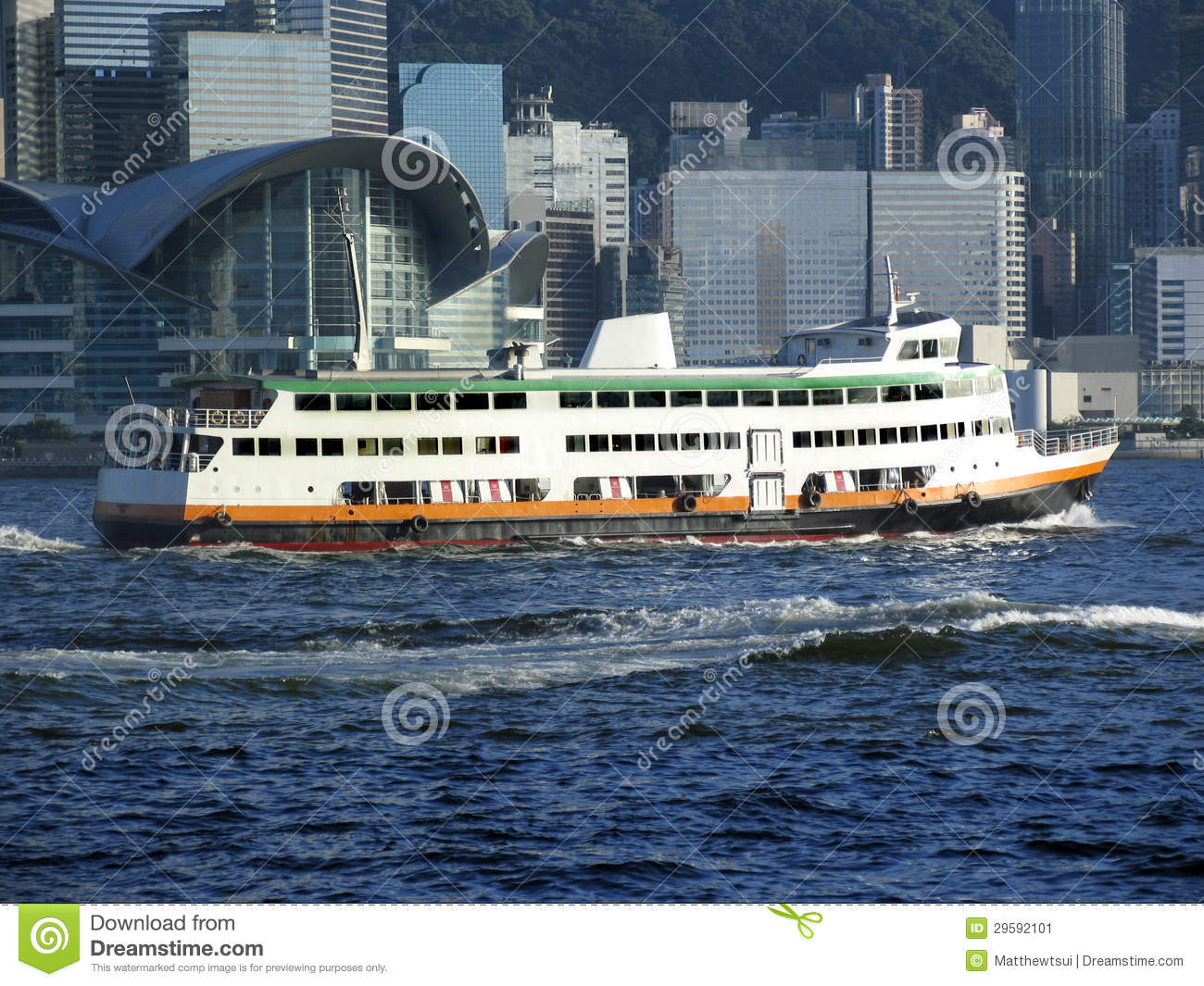 Hong Kong Ferry Boat Stock Image   Image  29592101