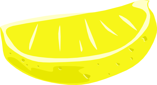 Lemon Wedge Clip Art At Clker Com   Vector Clip Art Online Royalty