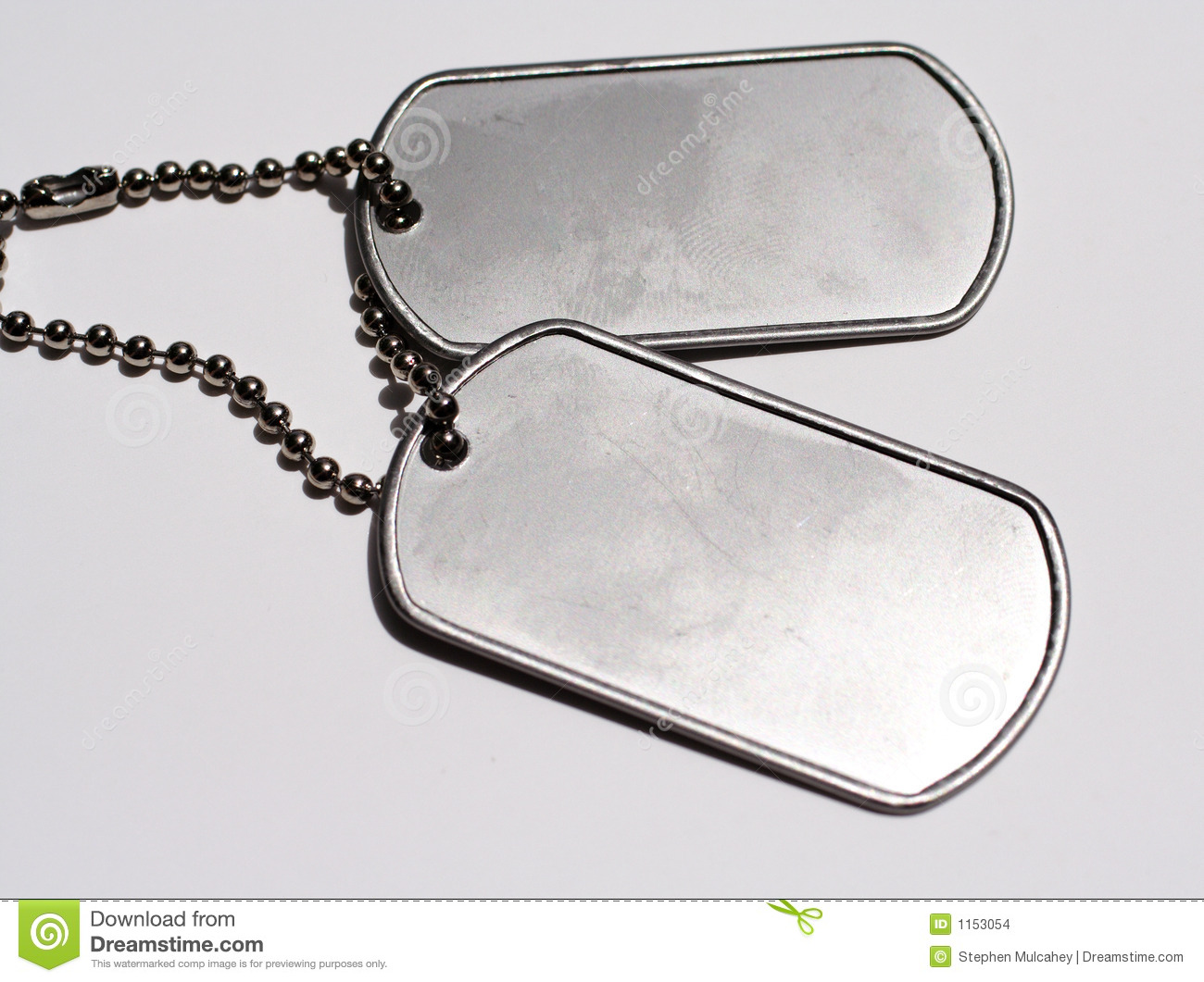Military Dog Tags Stock Images   Image  1153054