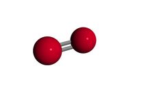 Molecule   Oxygen   O2 Stock Image