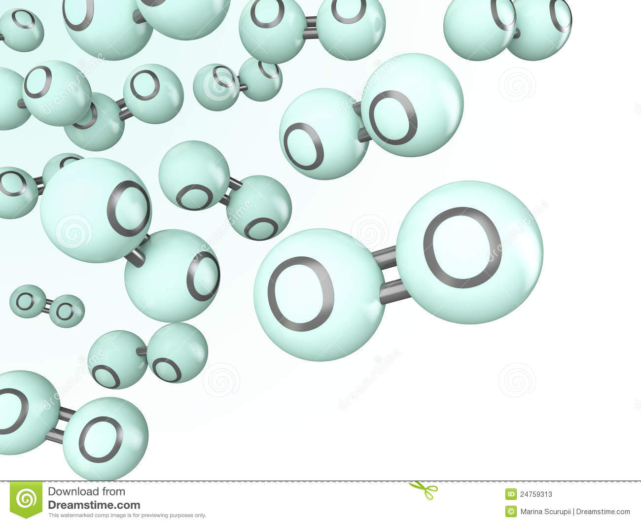 Oxygen Molecule 3d Models Stock Photos   Image  24759313