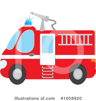 Royalty Free  Rf  Fire Truck Clipart Illustration  1058920 By Alex