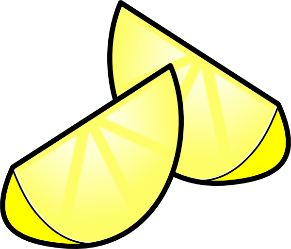 Sliced Lemon Clip Art At Clker Com Vector Clip Art Online Royalty    