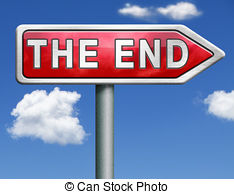 The End Road Sign Arrow   The End Red Road Sign Arrow