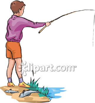0060 0806 2805 2144 Boy Fishing Clipart Image Jpg